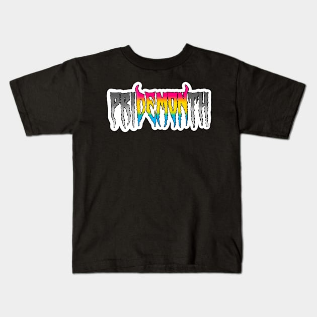 priDEMONth ~ Pansexual ~ PRIDE Kids T-Shirt by Ruxandas